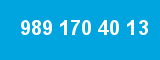 989 170 40 13 989 170 40 13